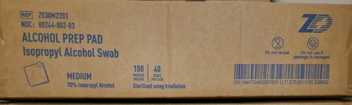 Alcohol prep pad sterile - pad,, sterile,